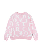Letters Monogram Knit Sweater