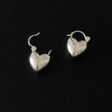 [925silver] Heart lock earring