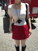 Natural Days Linen Mini Skirt