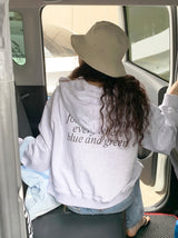 a spring hoodie jacket, melange white
