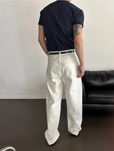 [4SEASON] ショルダーラインセミマッスルフィットTシャツ(4color)