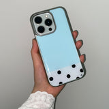 [MADE] アイシーミントフォーンケース (エポキシシルバーバンパー)