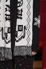 GOTHIC LOGO MUFFLER / BLACK&IVORY