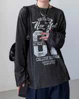 デルタボーダー長袖Tシャツ