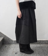 キルティドポイントスカート