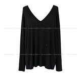 Beats Two-Button Deep V-Neck Long Sleeve