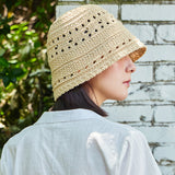 VA Patch Soft Knit Bucket Hat / Beige