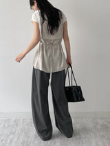 Attention Pleated Layered Bustier