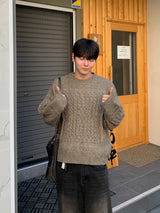 Try embossed twist knit