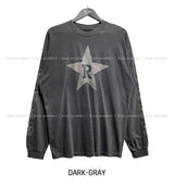 Rスターピグメントルーズフィット長袖Tシャツ