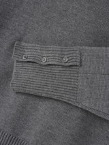 Lead button heavy knitwear