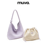 muva. ビーズ 手編み 大容量 2WAY ショルダーバッグ