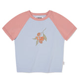 フィッシングミックスラグランクロップTシャツ [SKY]