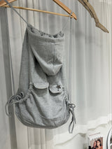 [MD PICK] bear hood backpack (2color)