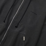 Oversized Full Zip Hoodie - Washed Black