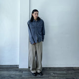 Dual-Pocket Cropped Overshirt