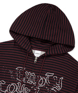 EMPTY STRIPE ZIP UP HOODIE