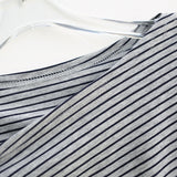 Noel Asym Stripe Ribbon Top