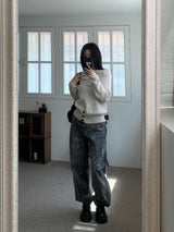 Wild High-Waist Leopard Wide Long Pants (One Color)