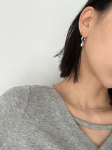 [925silver] Drop pearl earring