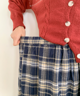 ソルベロングチェックスカート