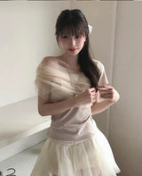 [ pure guest look 💍 ] ニーフシャアシンメトリカルワンショルダートップ