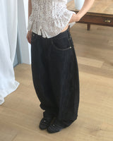 Yuki Raw Denim Balloon Pocket Pants