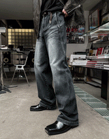 Bron Cat Brush Curve Denim Pants