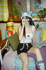 smile shorts black