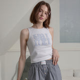 Logo applique sleeveless