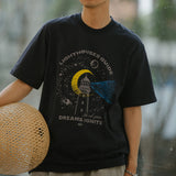 DAKYAM 2025S/S Starry Sky Guiding Light Printing T-shirt