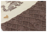 Preppy Animal Jacquard Knit Cardigan