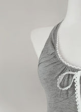 Sidia strap halter top (light gray)