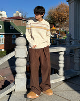Golden Mink String Banding Pants (Cream)