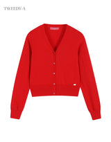 Basic Cashmere Blend V-Neck Cardigan - 5 Colors