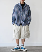 AF SEERSUCKER CHECK SHIRT BLUE