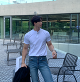 ヘンデスファーストマッスルフィットアイスバントショートスリーブTシャツ