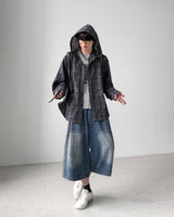 Maria Check Hood Shirts