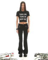 ティモシーTシャツクロップ (BLACK)