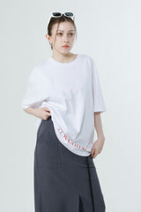 MULTI PRINTING T-SHIRT LIZE_WHITE