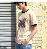 エッセンシャルスタンダードショートスリーブリンガーTシャツユニオンホース クリーム