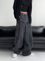 [MADE] Reversed Pocket Wide Denim Pants (W)