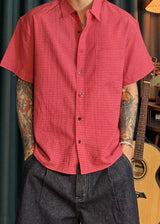 Retro Check Crop Shirt 2COLOR