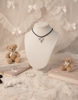 [ITZY Chaeryeong Necklace] レインディールチョーカーネックレス - Silver Color