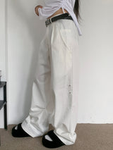  Motion 2WAY Snap Pintuck Wide Banding Long Pants (4 colors)