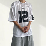 Enb Number Mesh Short-Sleeve T-Shirt (4 colors)