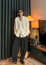 V-neck knit cardigan 4COLOR