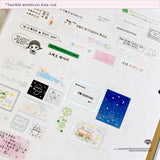 Twinkle emoticon kiss-cut