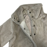 High neck fur crop jacket