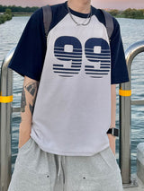ナインラグラン半袖ニットTシャツ 3C